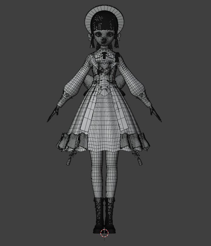 Ayaka 3D model and Rigged 3D model_4