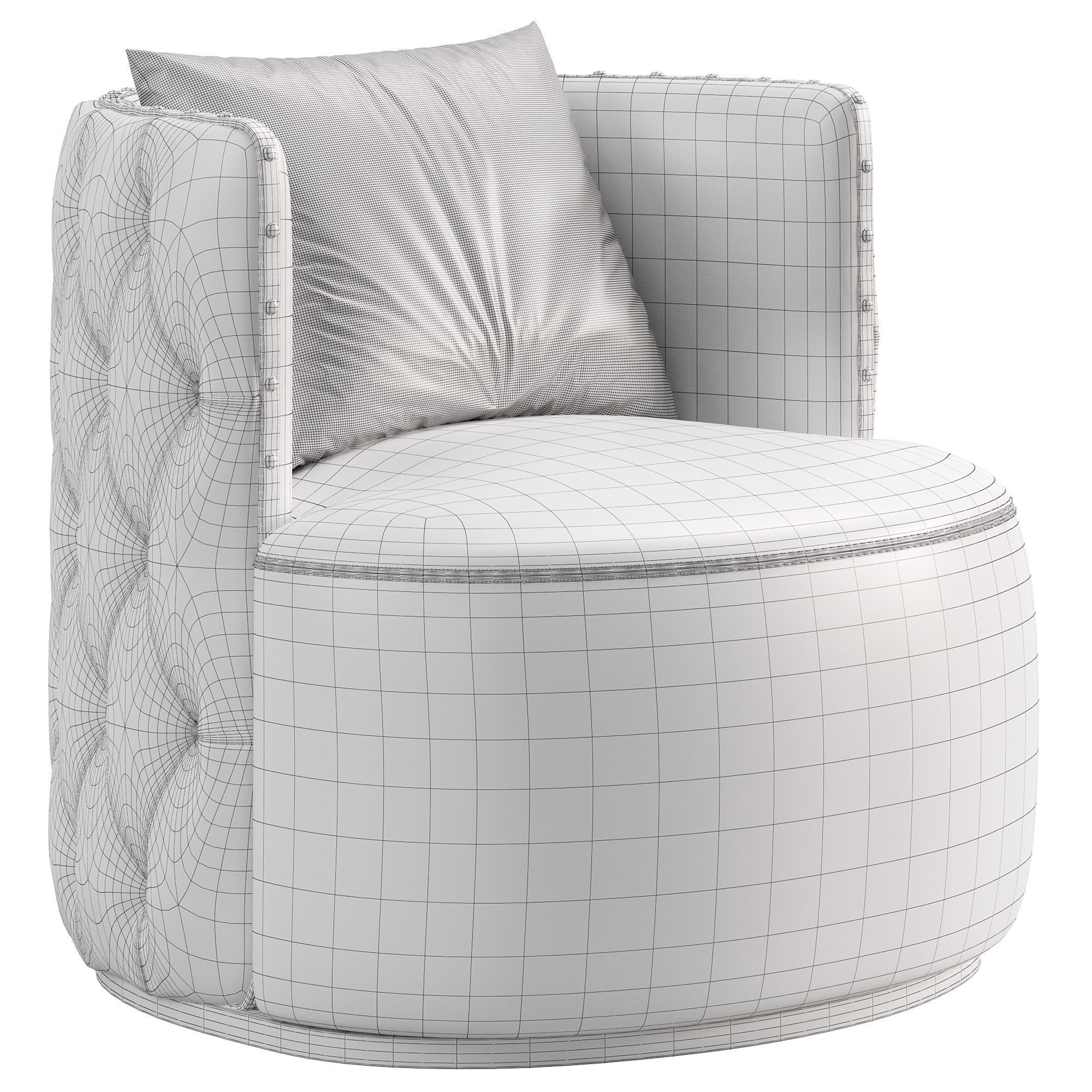 Petra Armchair by Mantellassi 3D model_5