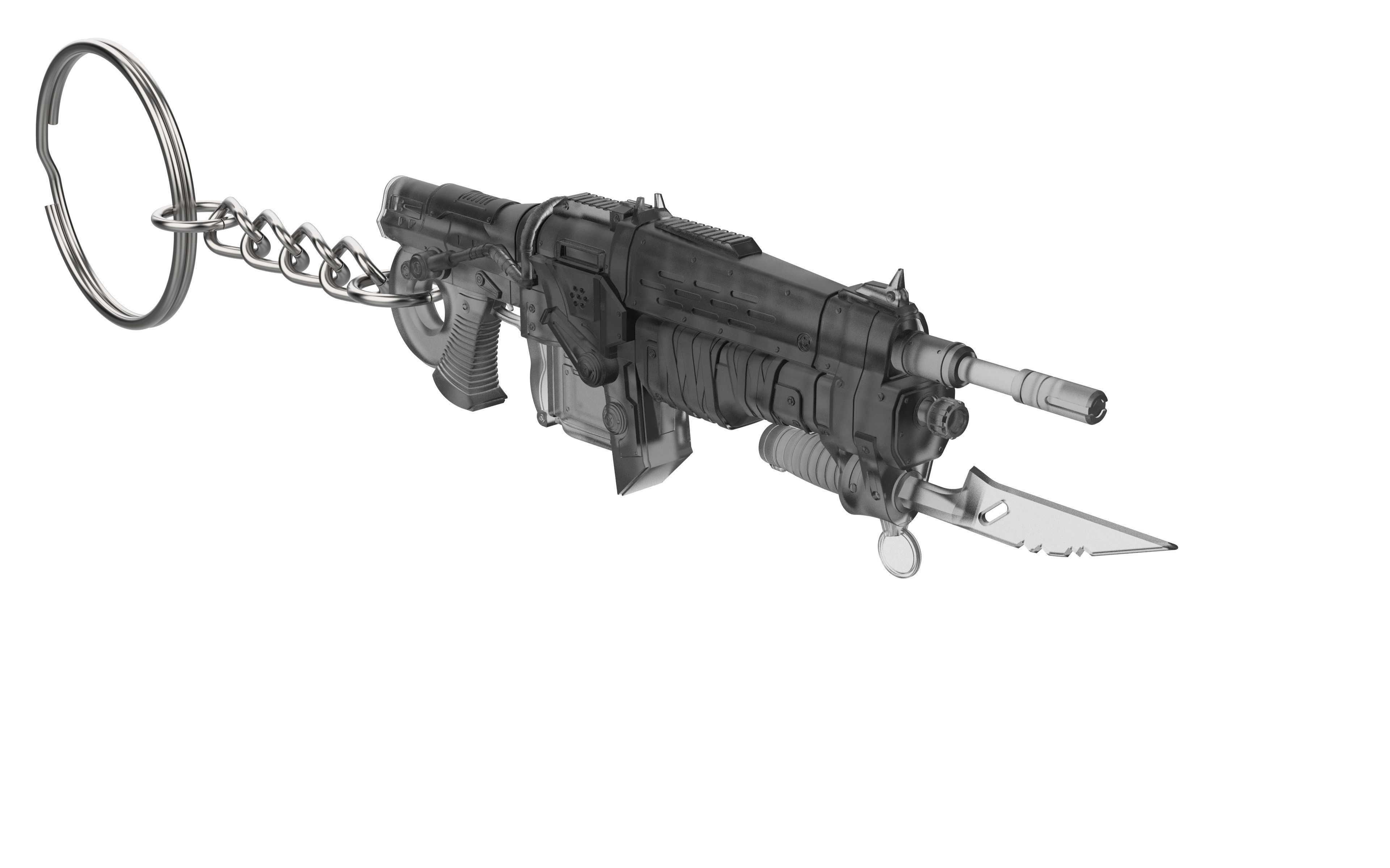 Gears of War Keychains Bundle - 4 Printable STL - Commercial Use 3D print model_8