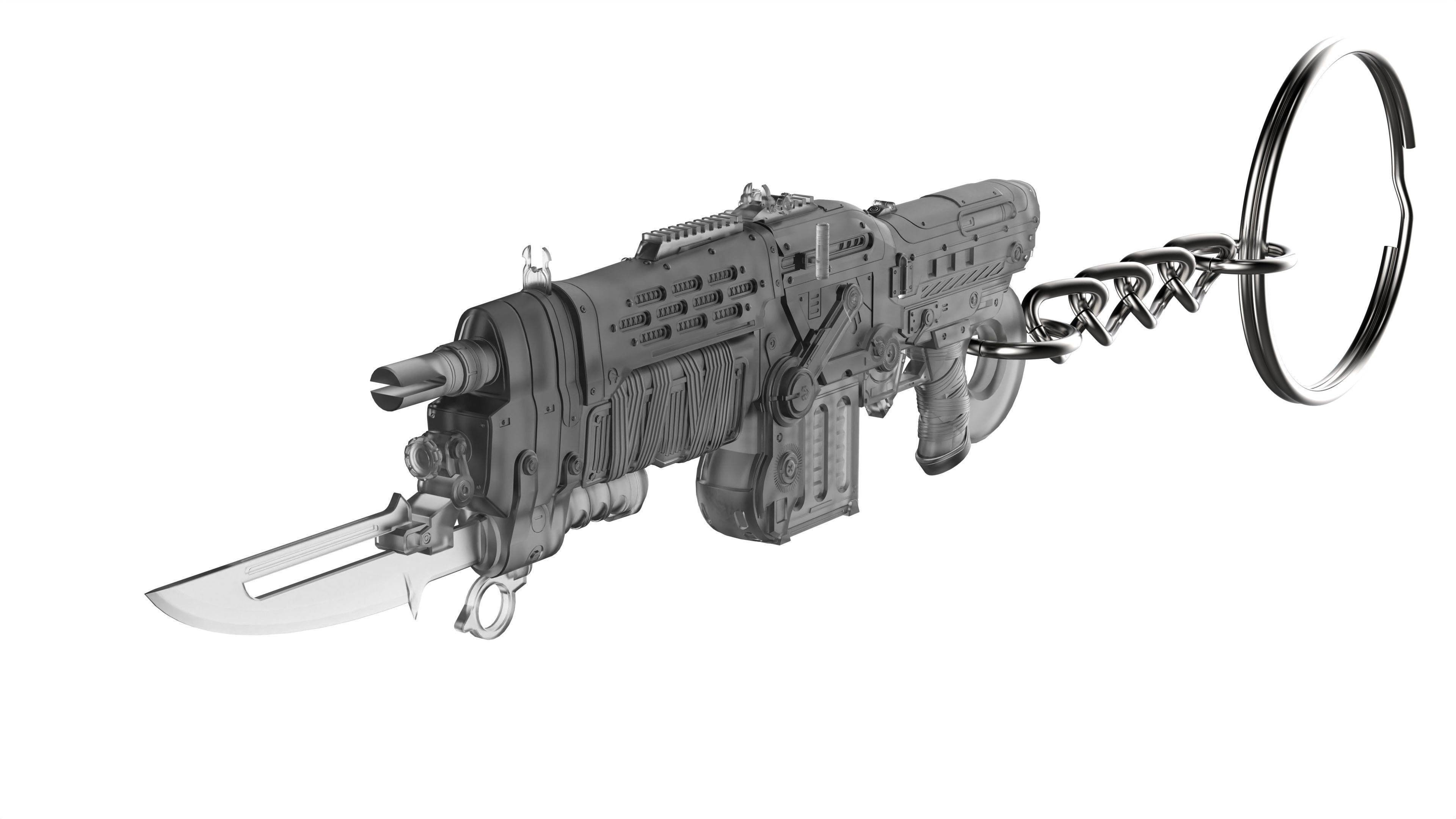 Gears of War Keychains Bundle - 4 Printable STL - Commercial Use 3D print model_4