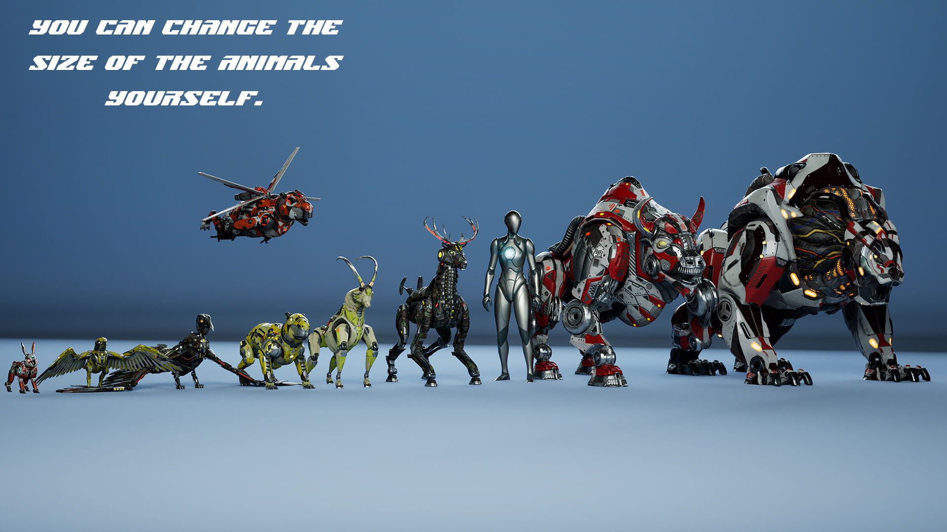 Sci-Fi Snake Low-poly 3D model_7