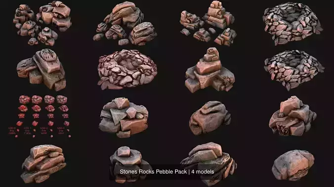 Stones Rocks Pebble Pack