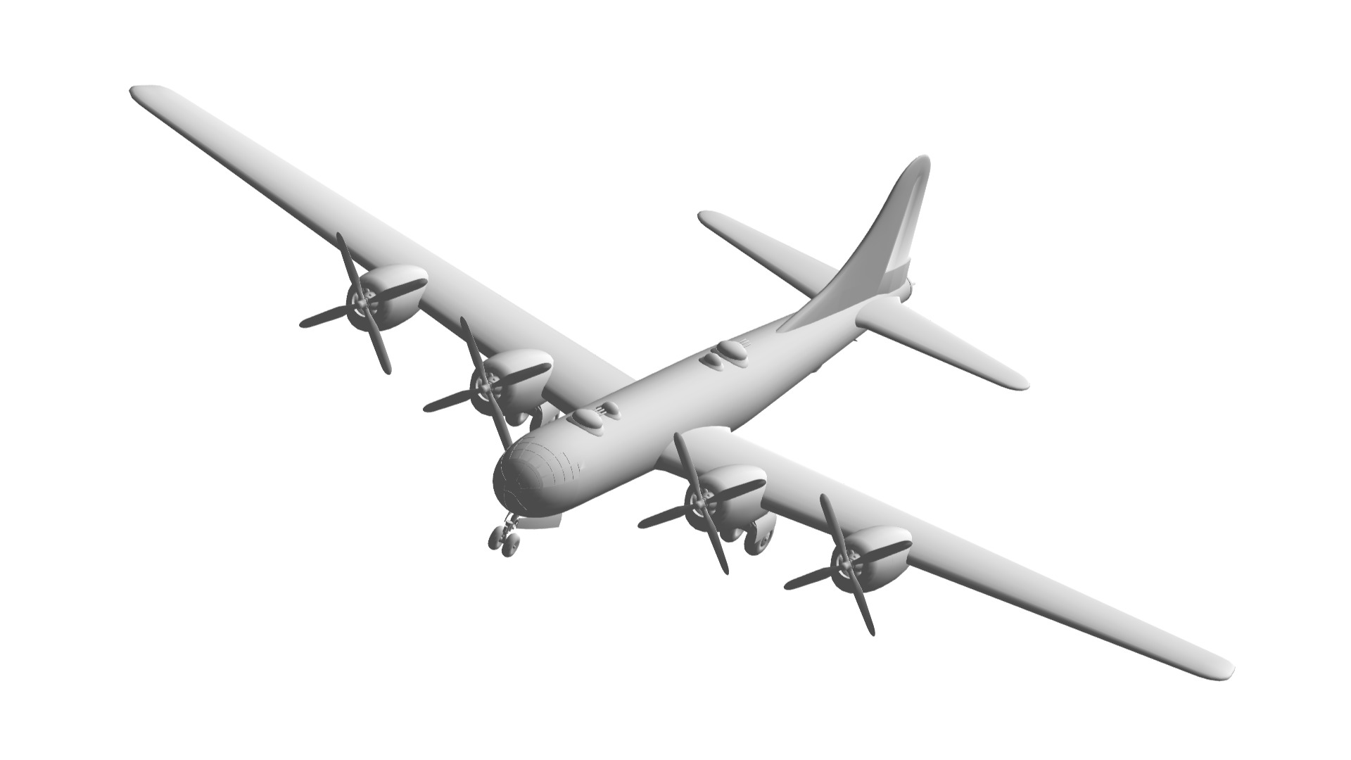 Boeing B-29 Superfortress 3D model_1
