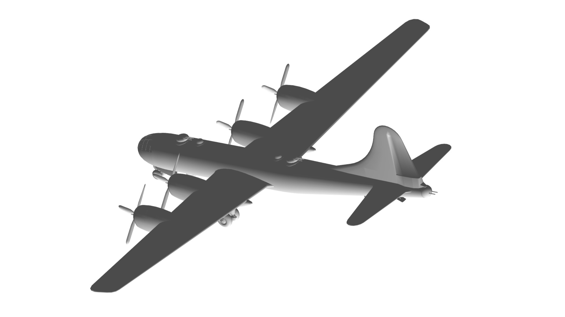 Boeing B-29 Superfortress 3D model_2