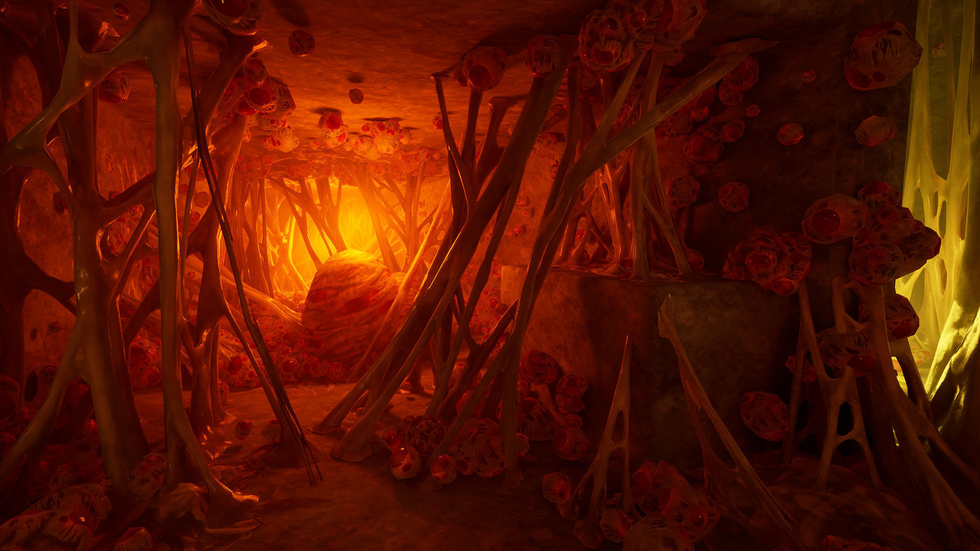 Biomass webs Low-poly 3D model_6