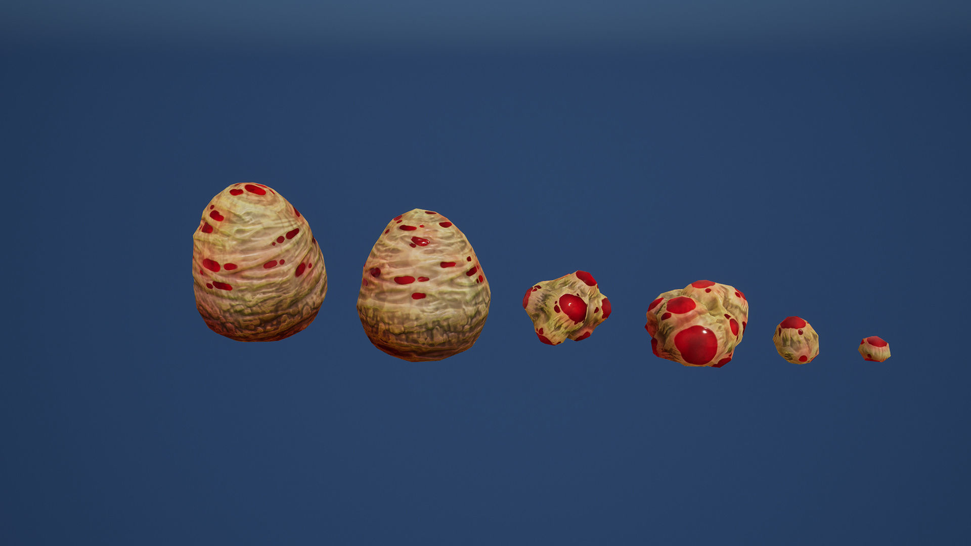 Biomass webs Low-poly 3D model_10