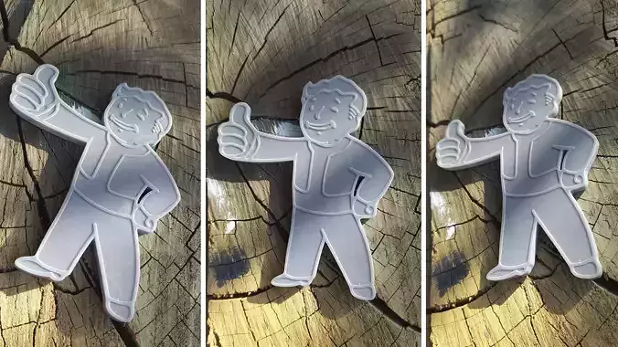 Vault Boy Fallout 3D print model