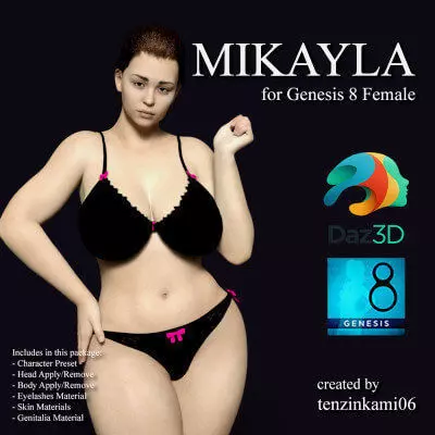 Mikayla for Genesis 8 Female 3D model