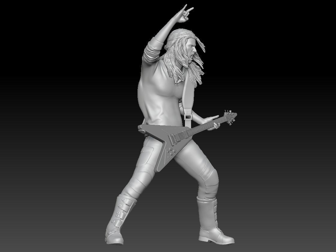 rockband guitar boy 1 3D print model_3