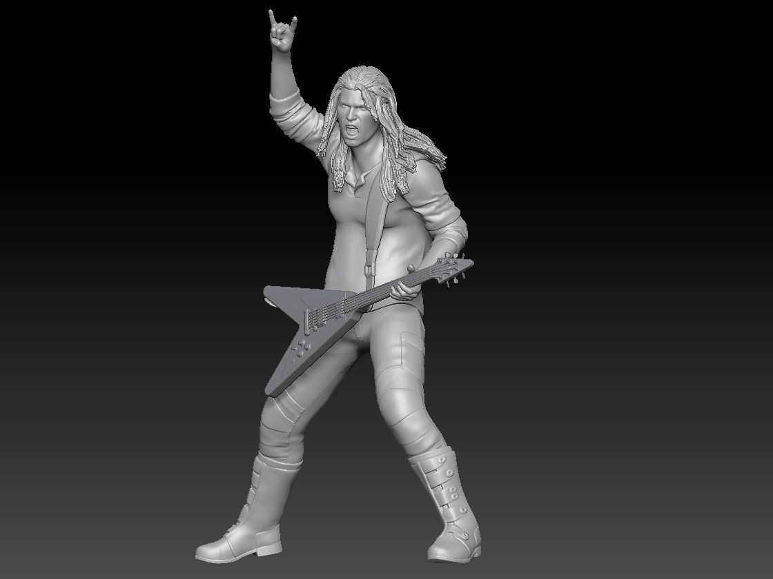 rockband guitar boy 1 3D print model_1
