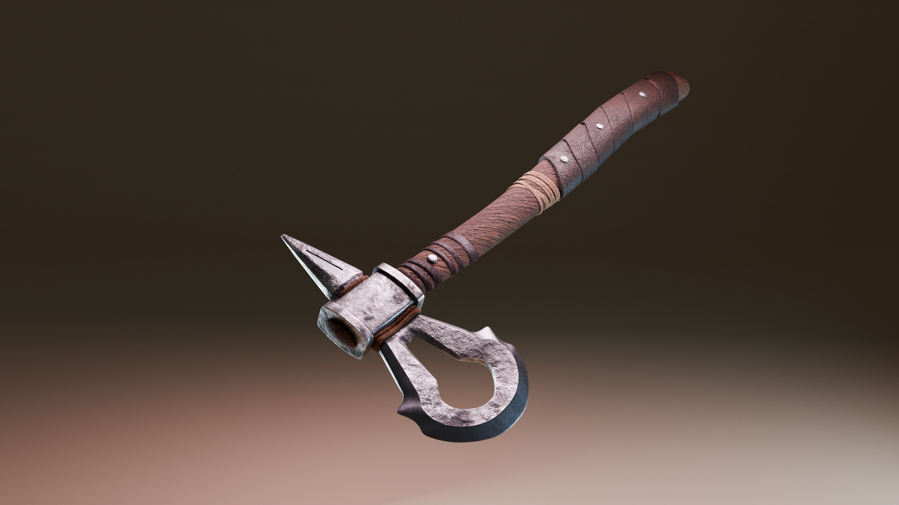 Edward Kenway Tomahawk - Assassins Creed III 3D model_1
