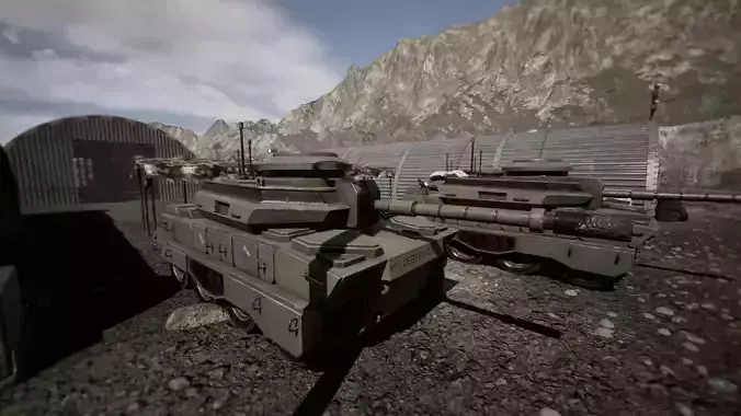 Military Vehicles Low-poly 3D model
