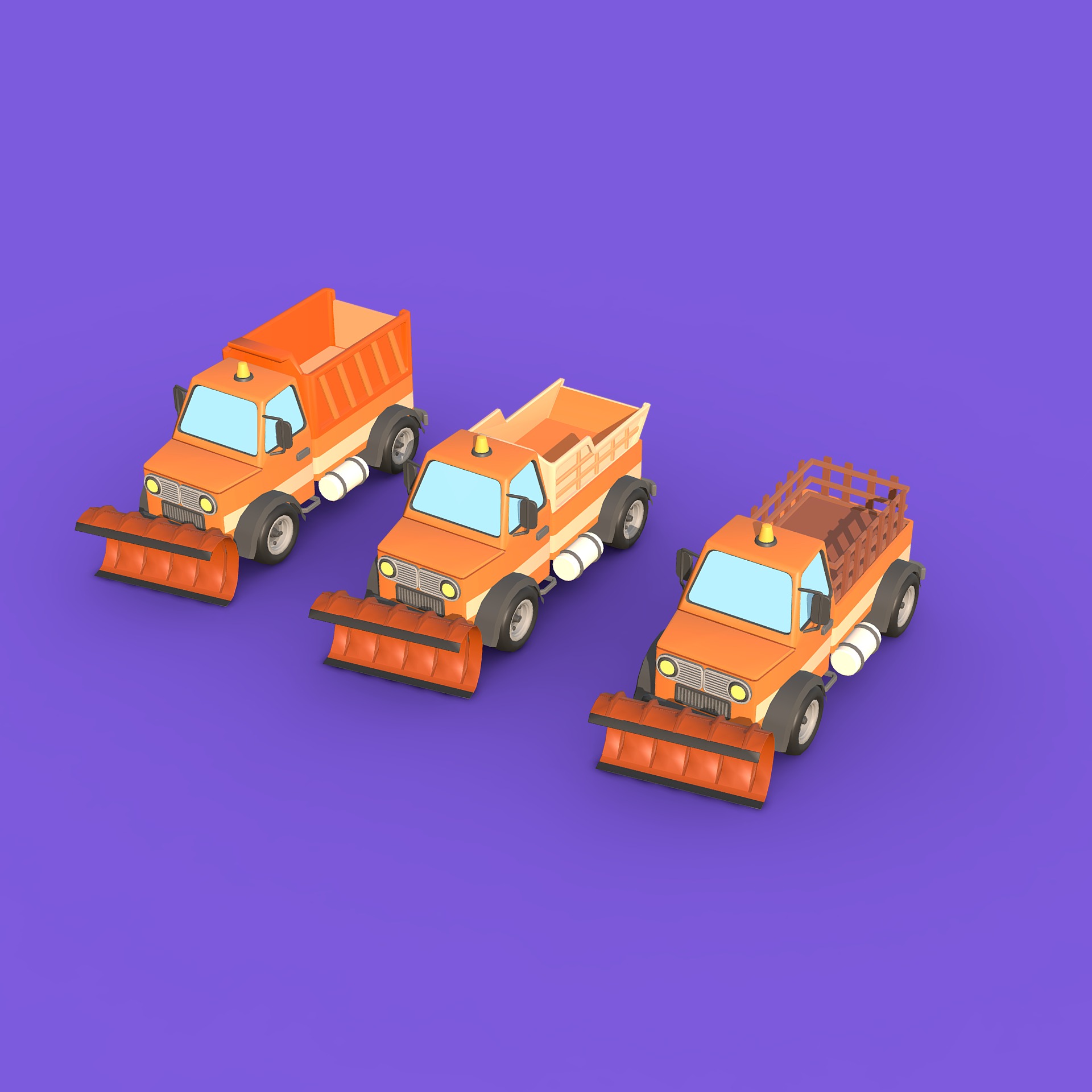 Stylized Toon Vehicles 3D Model Collection_9
