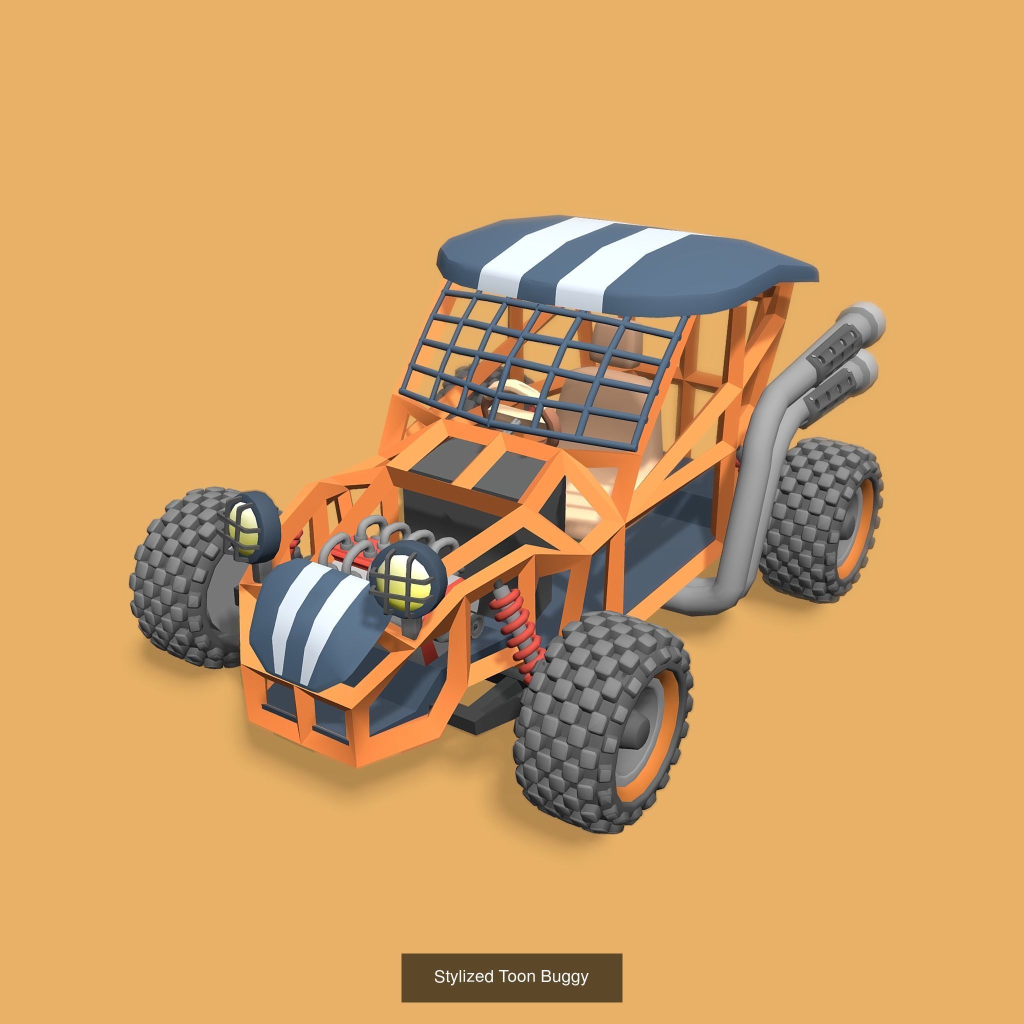 Stylized Toon Vehicles 3D Model Collection_4