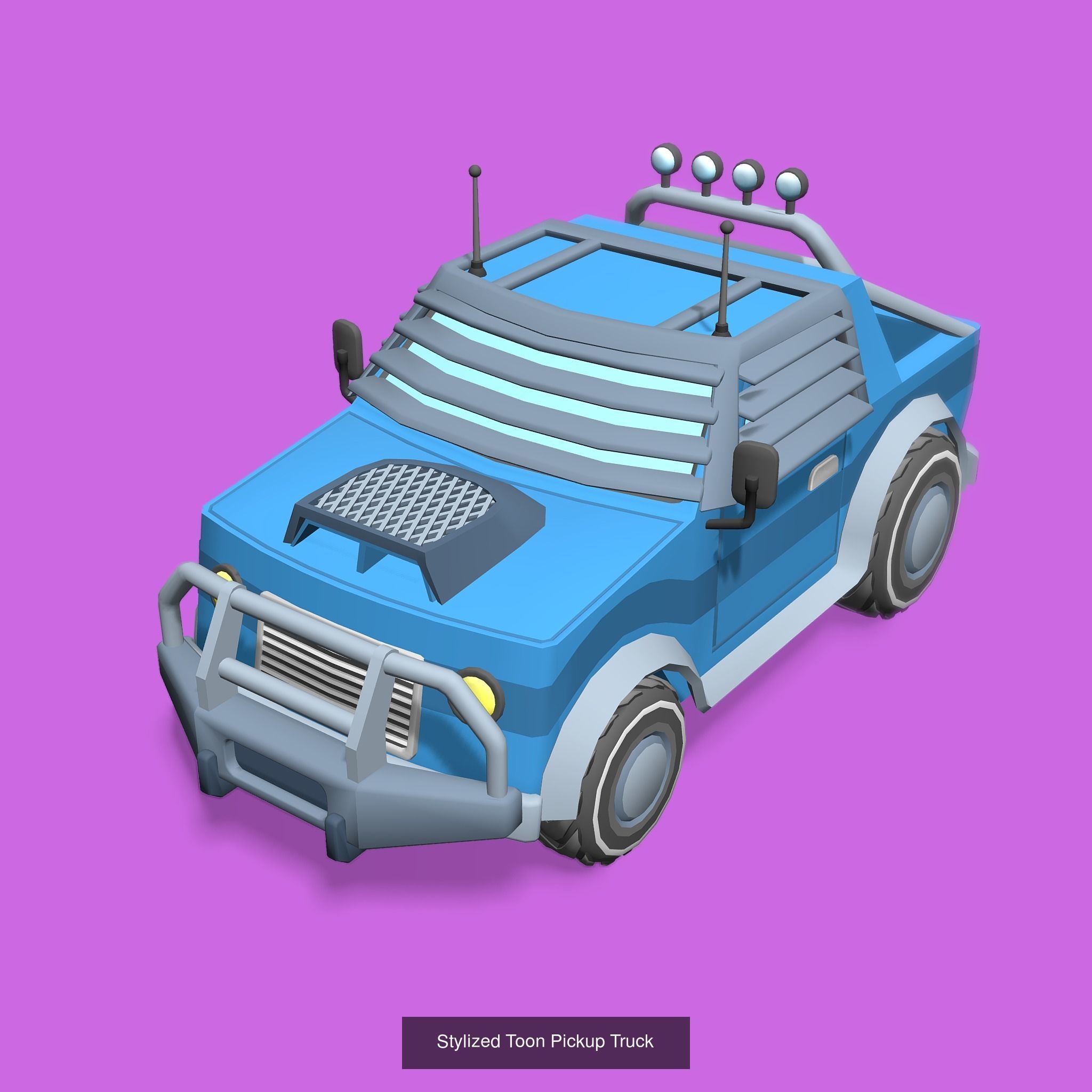 Stylized Toon Vehicles 3D Model Collection_6