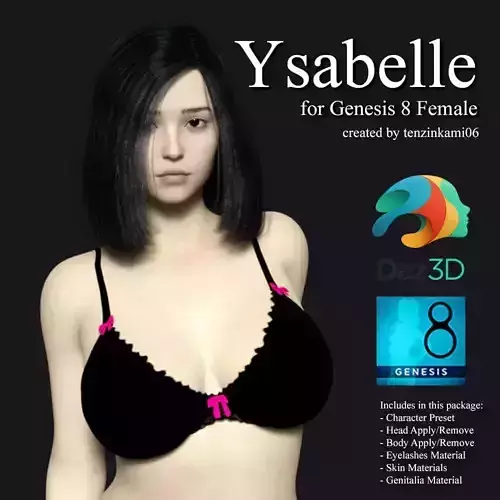 Ysabelle for Genesis 8 Female 3D model Ysabelle for Genesis 8 Female 3D model