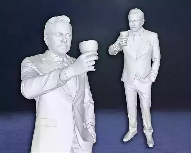 The Great Leonardo Dicaprio Gatsby Figure 3D Print Model