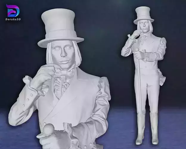 Willy Wonka Johnny Depp Charlies Chocolate Factory 3D print model
