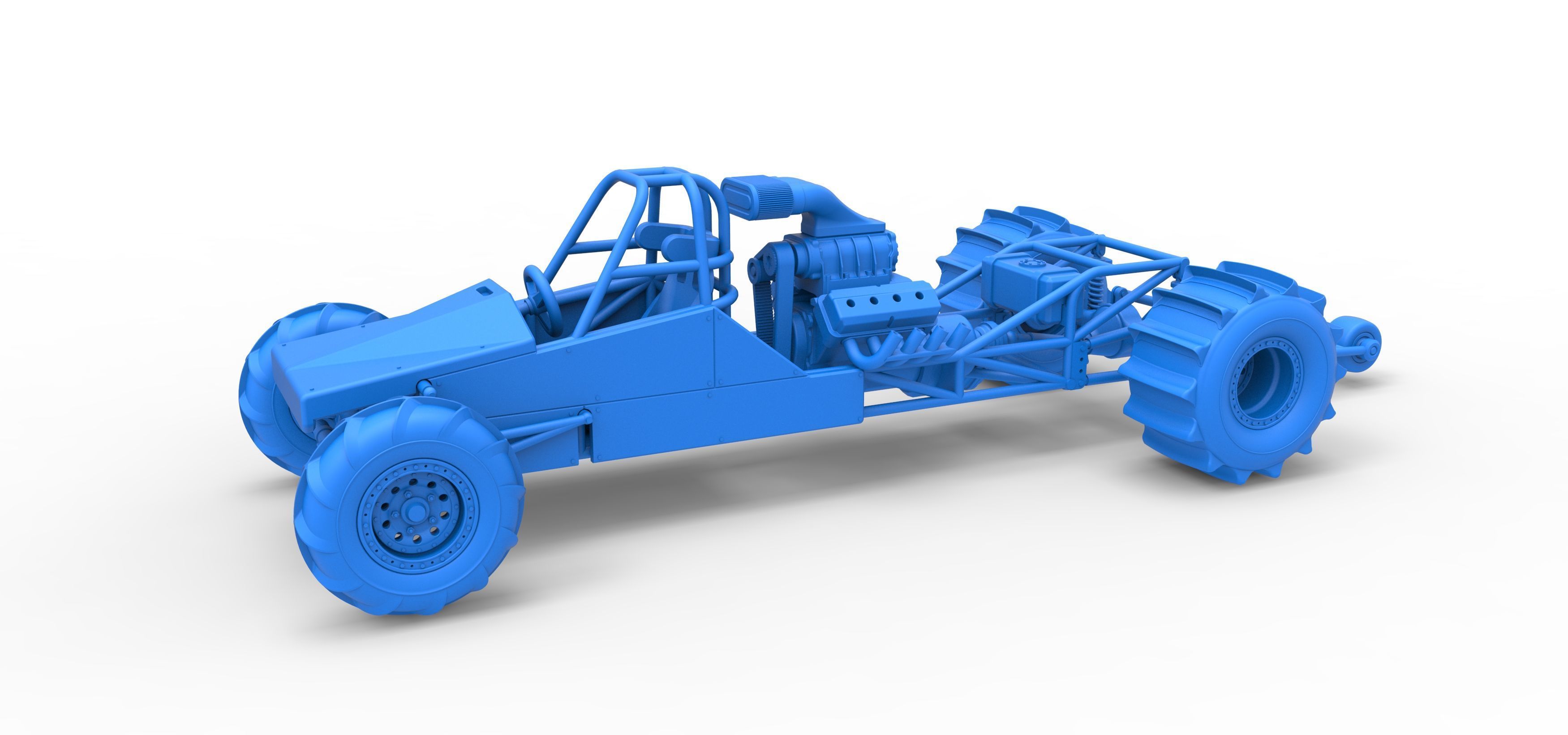 Dirt Dragster Version 3 Scale 1 to 25 3D print model_18