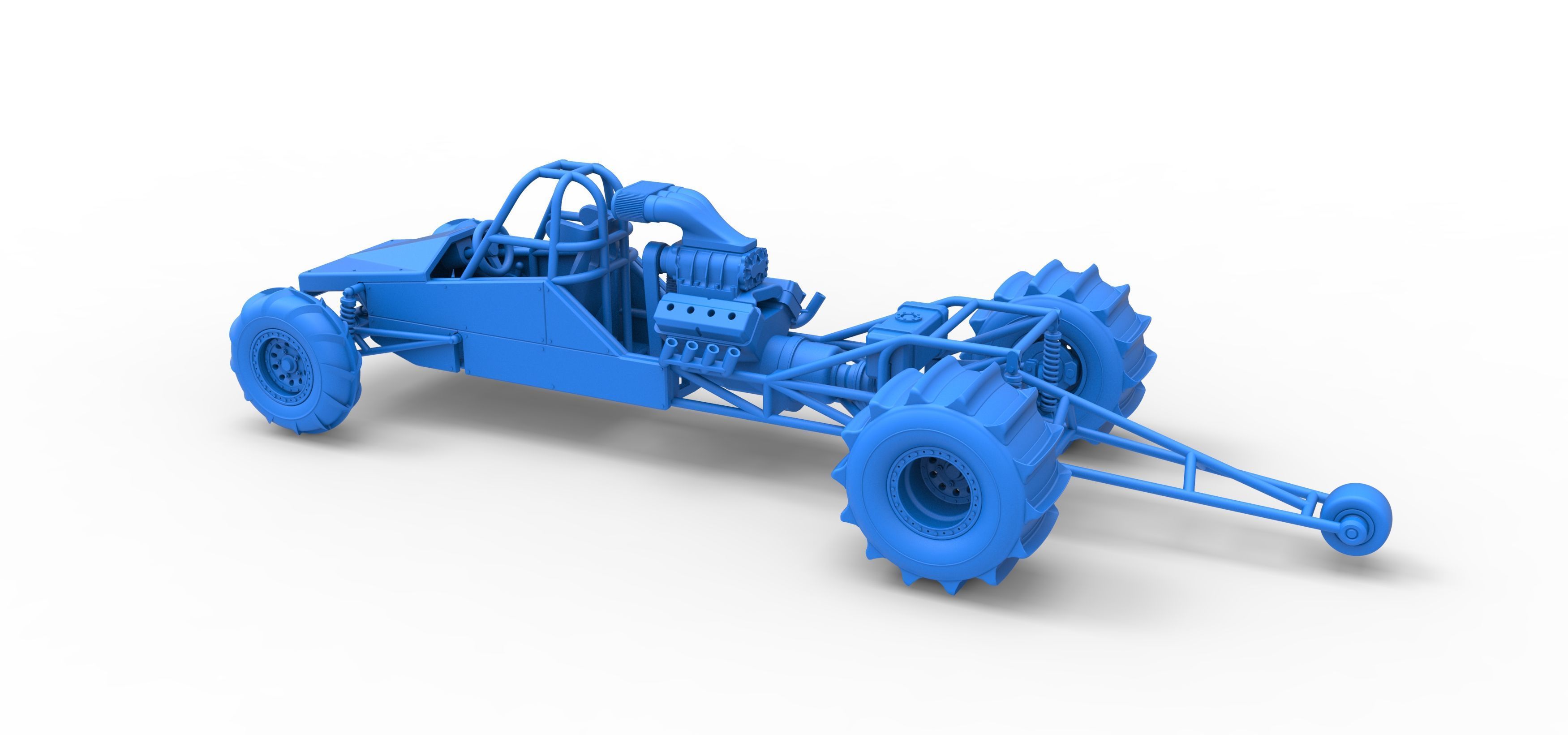 Dirt Dragster Version 3 Scale 1 to 25 3D print model_29