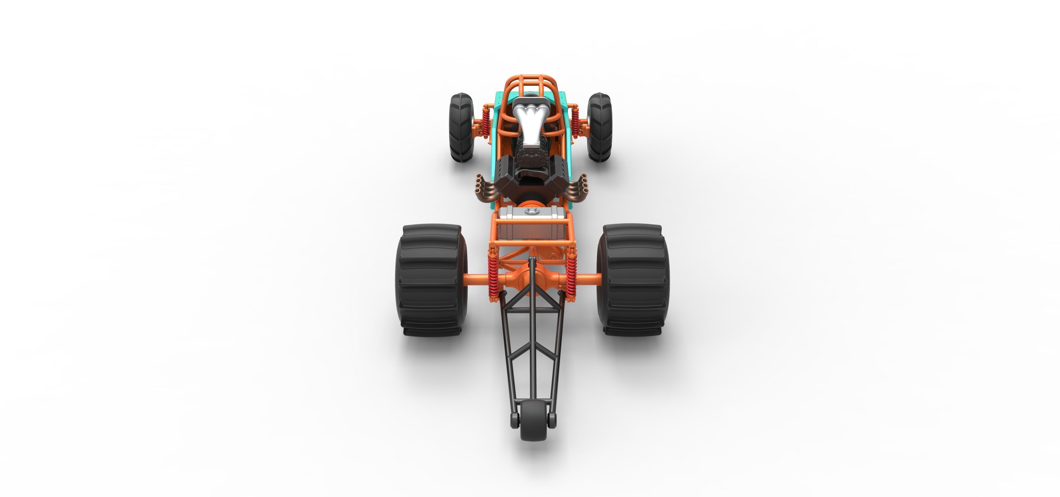 Dirt Dragster Version 3 Scale 1 to 25 3D print model_17