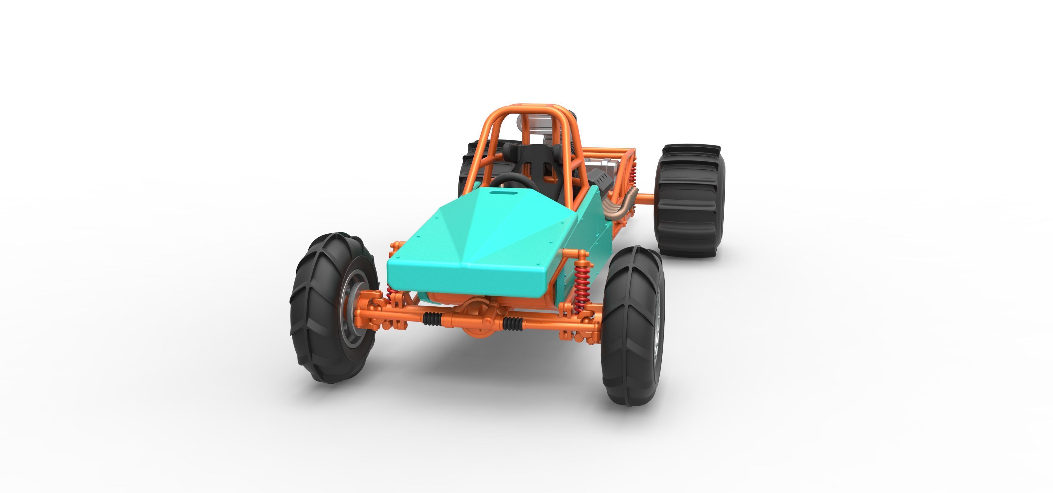 Dirt Dragster Version 3 Scale 1 to 25 3D print model_5