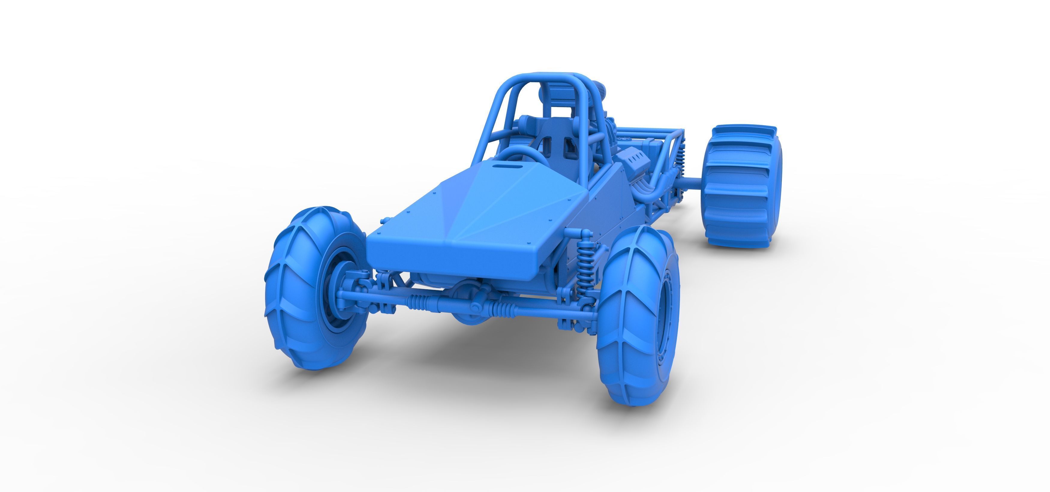 Dirt Dragster Version 3 Scale 1 to 25 3D print model_22