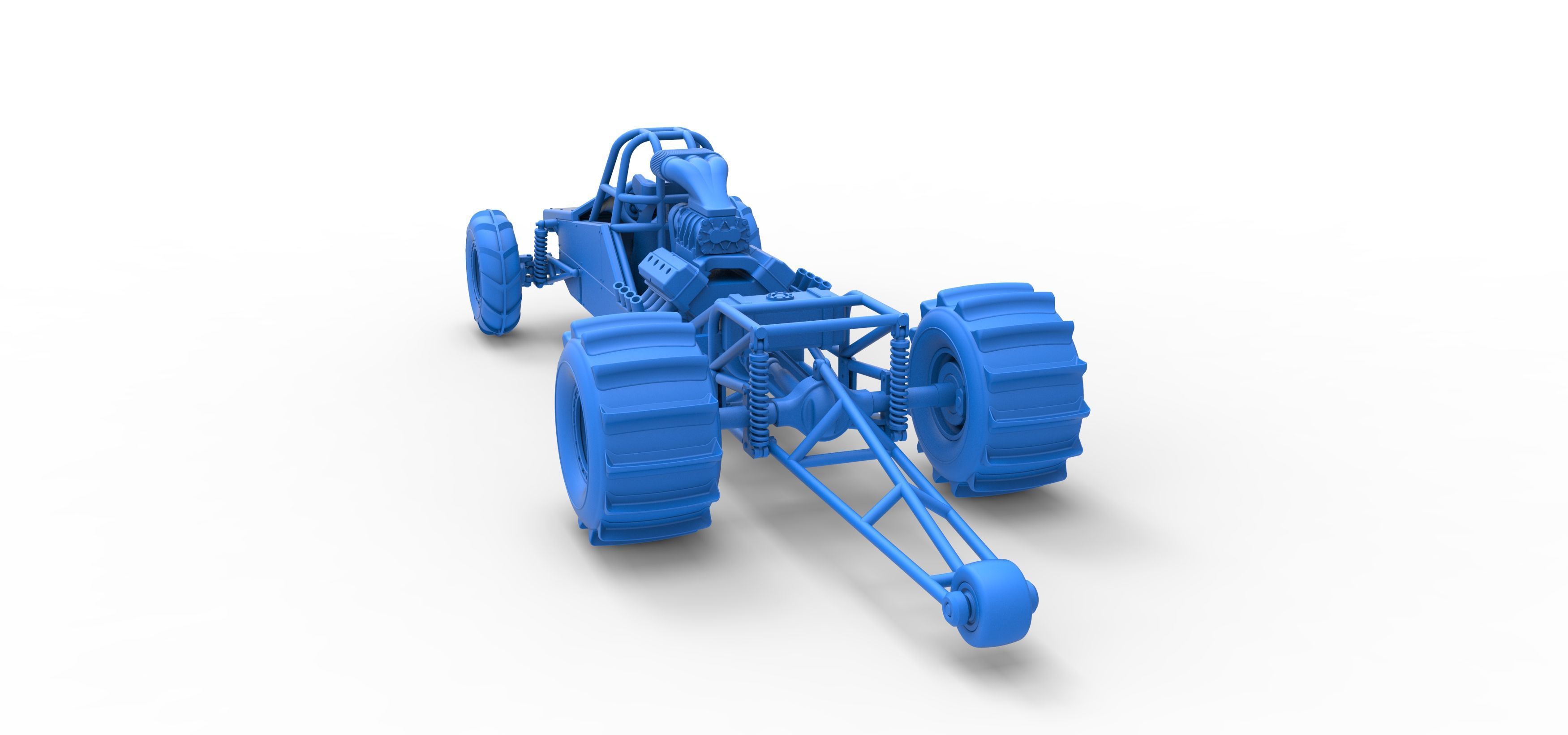 Dirt Dragster Version 3 Scale 1 to 25 3D print model_31