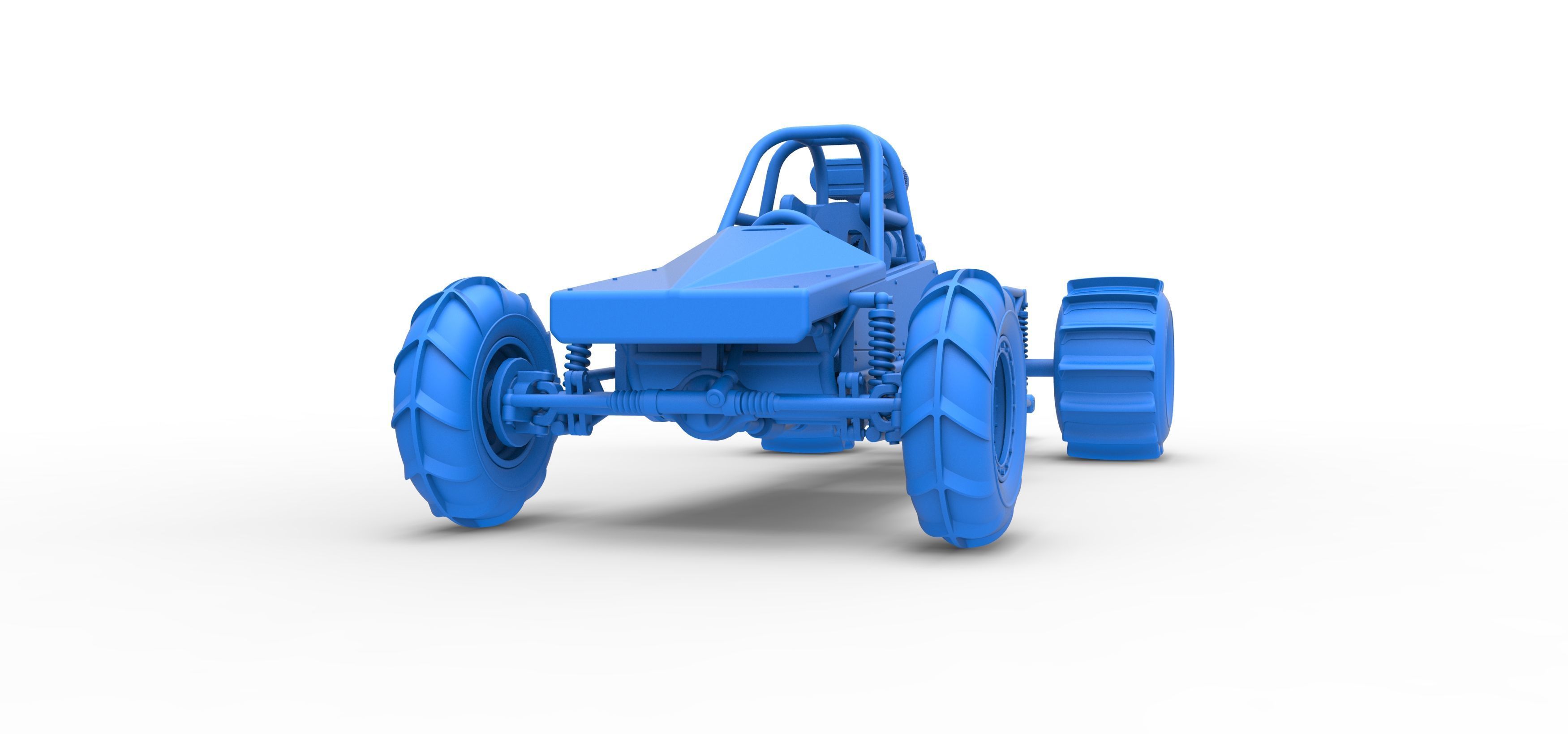Dirt Dragster Version 3 Scale 1 to 25 3D print model_23