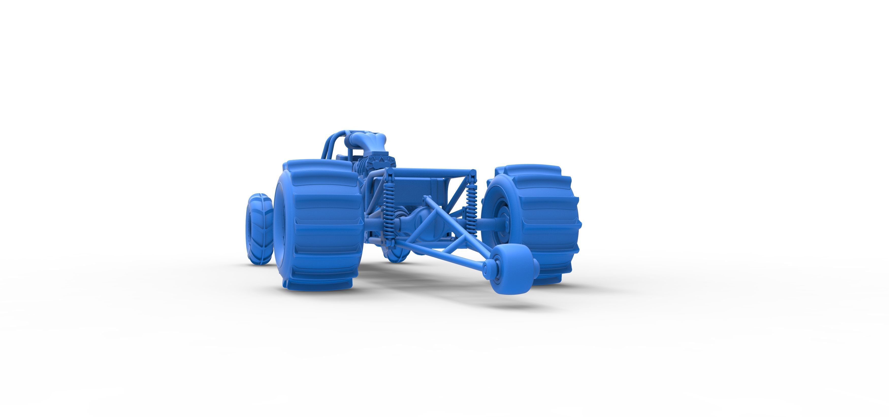 Dirt Dragster Version 3 Scale 1 to 25 3D print model_32