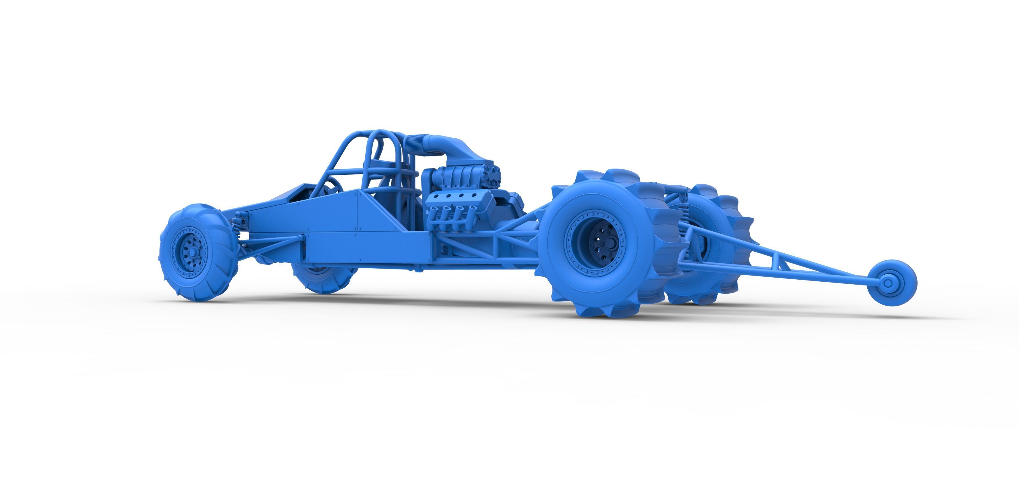 Dirt Dragster Version 3 Scale 1 to 25 3D print model_30