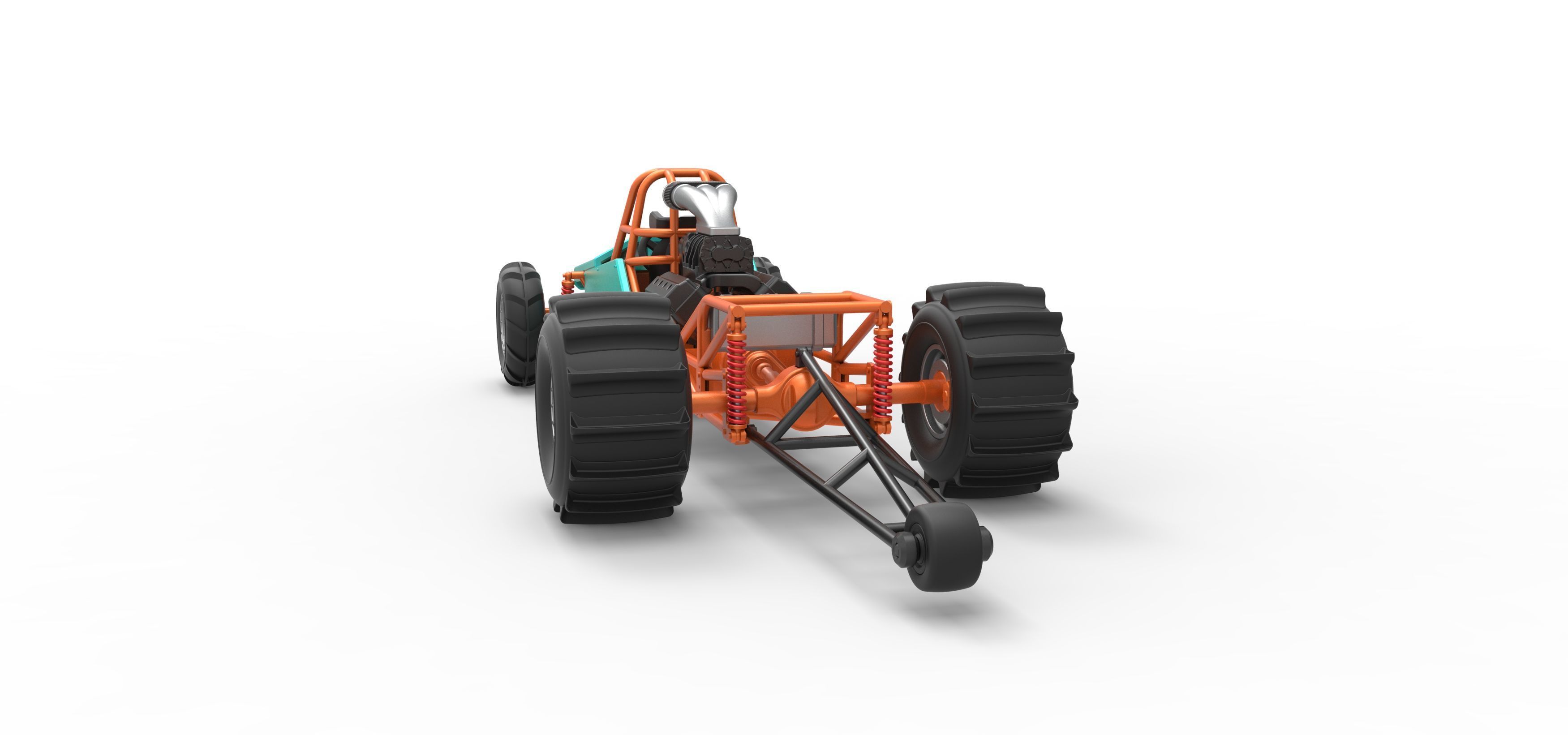 Dirt Dragster Version 3 Scale 1 to 25 3D print model_14