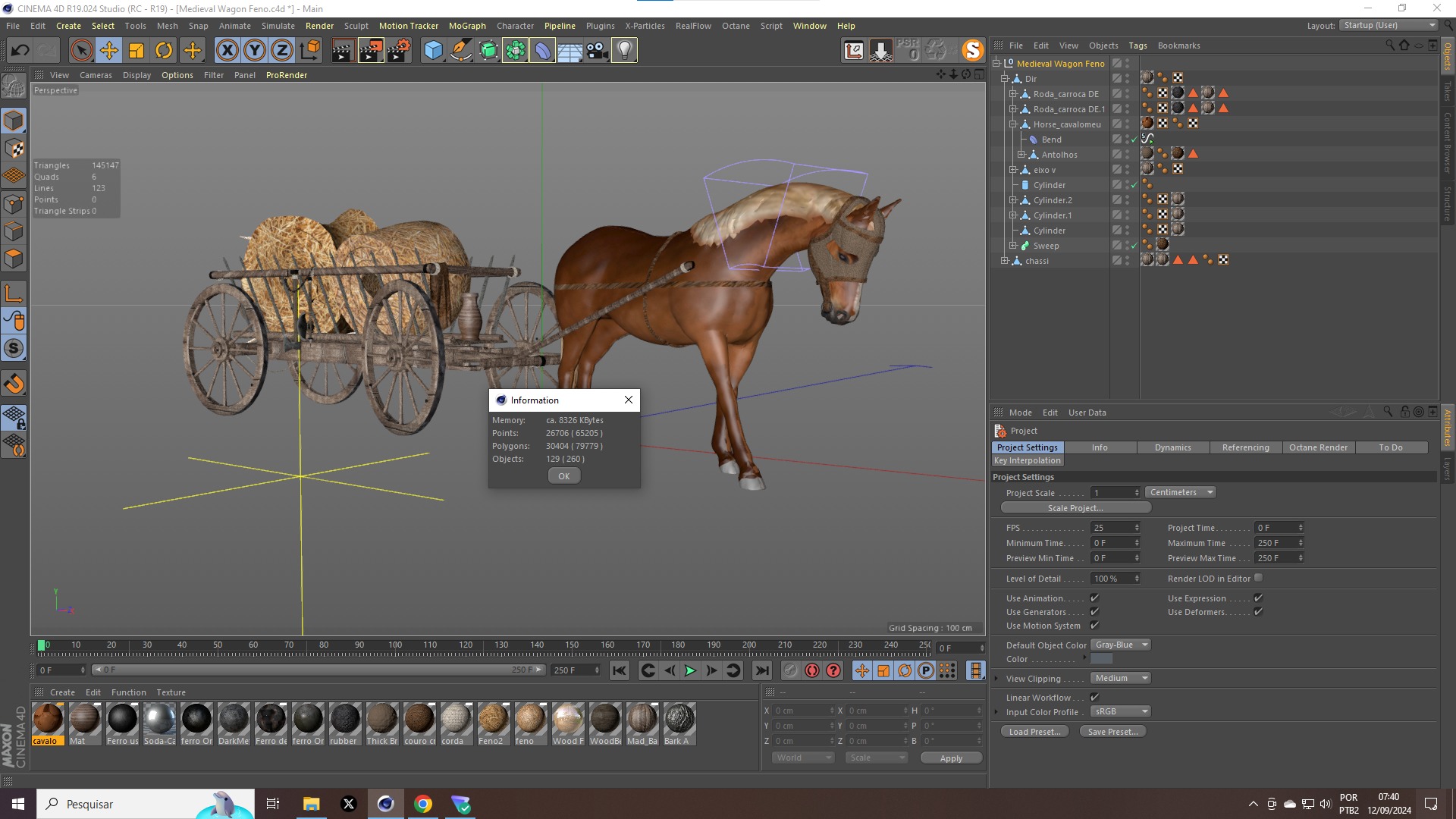 Medieval Wagon Feno 3D model_14
