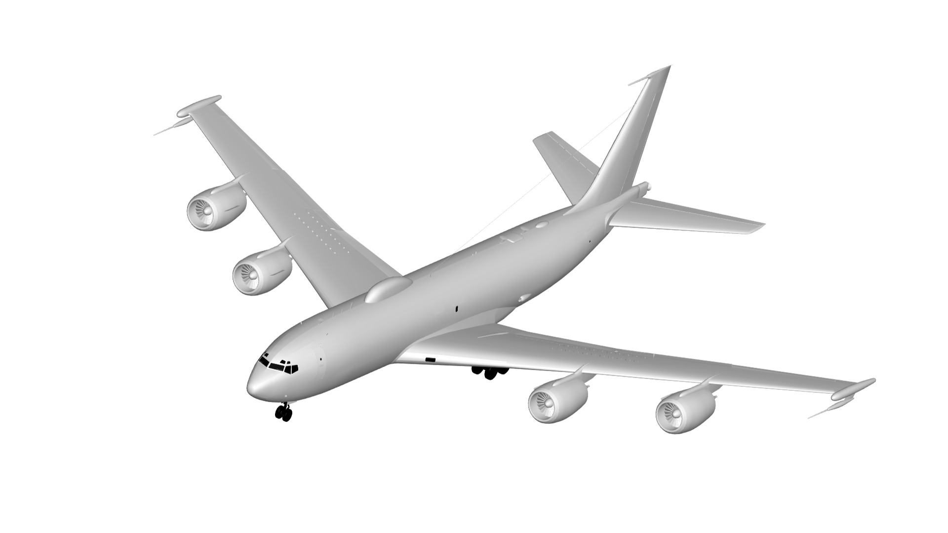 Boeing E-6 Mercury 3D model_1
