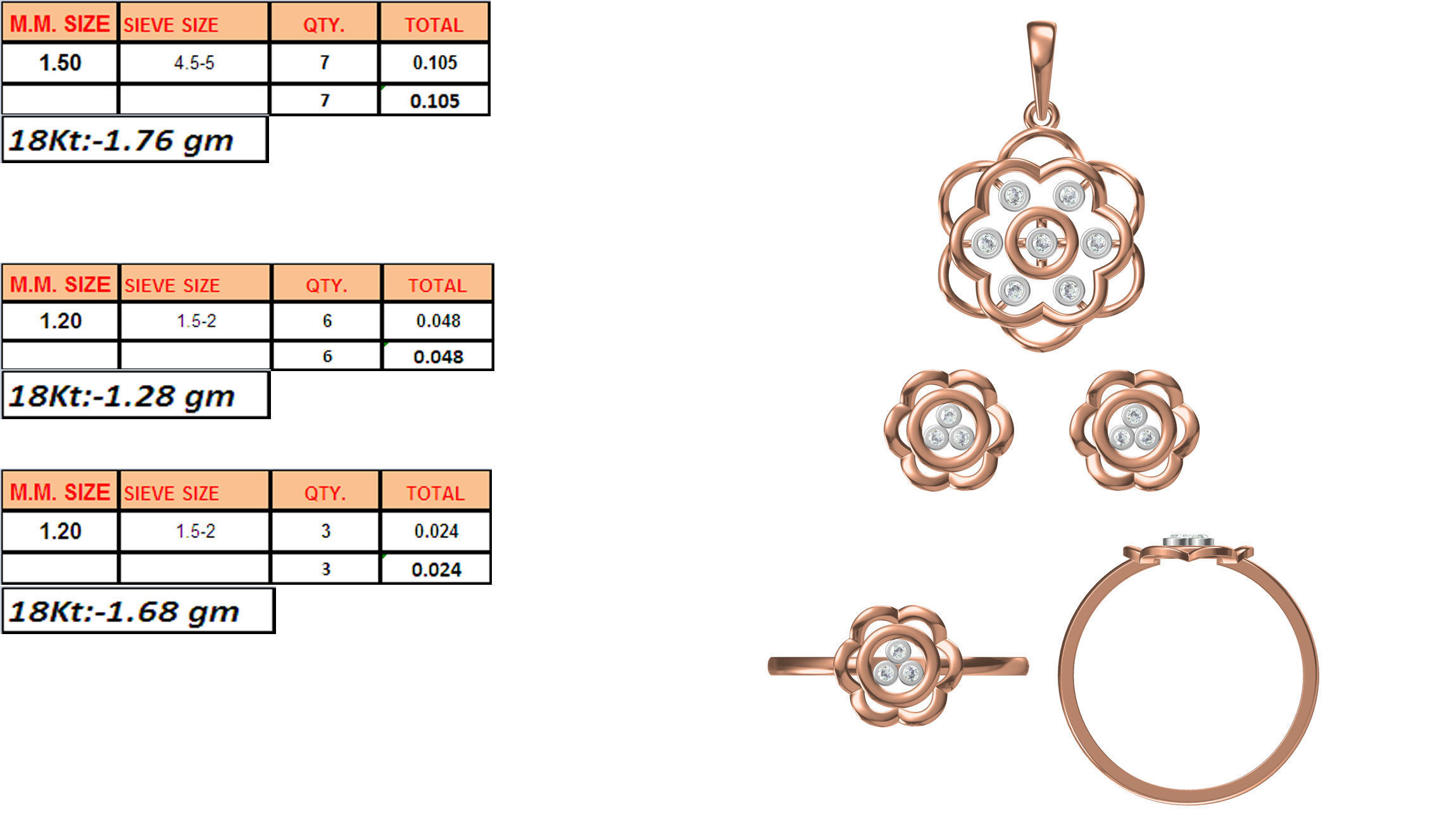 Light Minimalist Diamond Pendant Necklace 3D print model_6