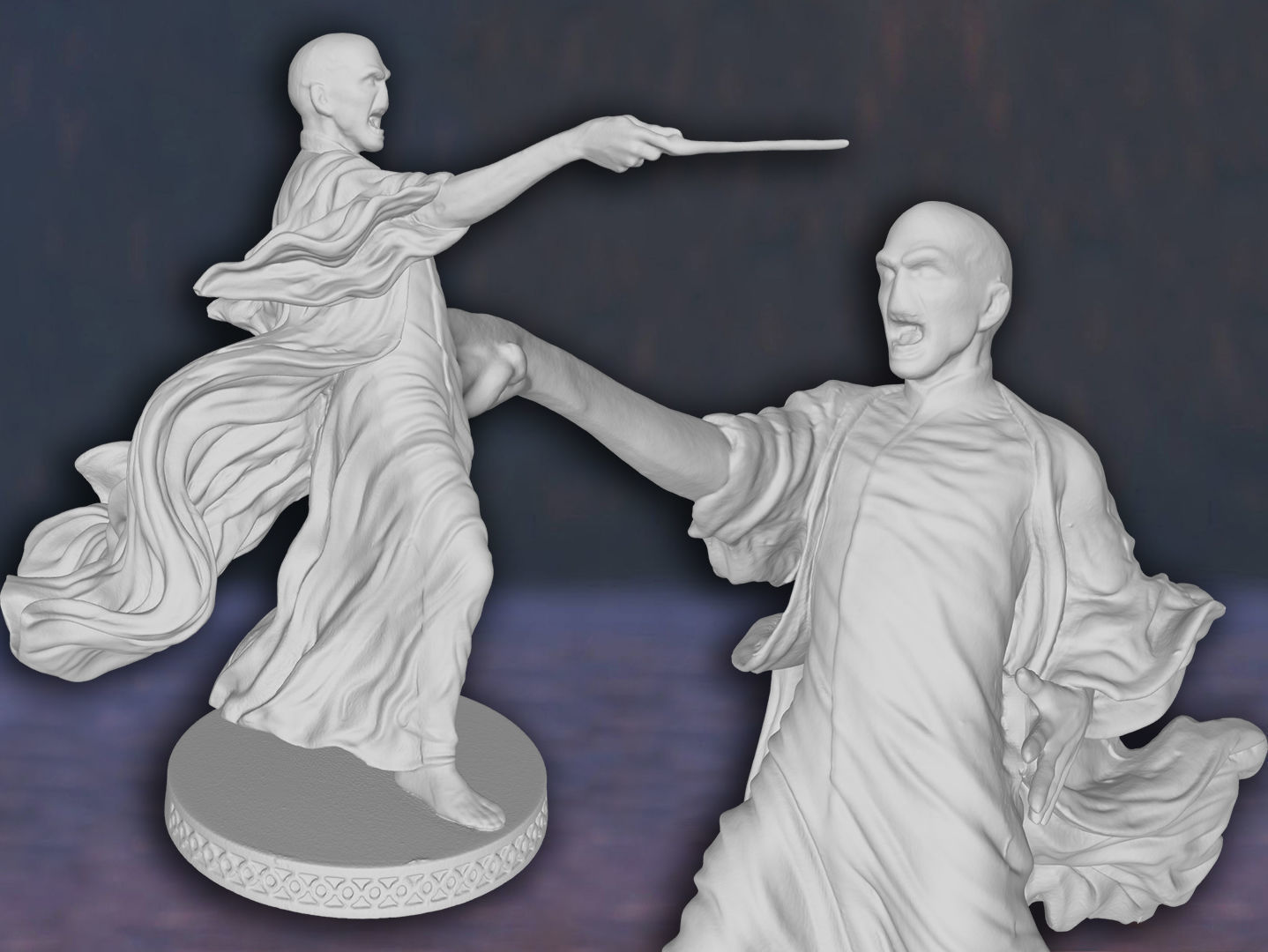 Lord Voldemort Harry Potter Action Figures Custom 3D Print Model 3D print model_1