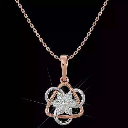 Light Minimalist Diamond Pendant Necklace