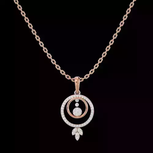 Light Minimalist Diamond Pendant Necklace