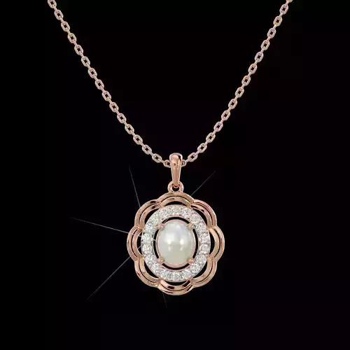 Light Minimalist Diamond Pendant Necklace