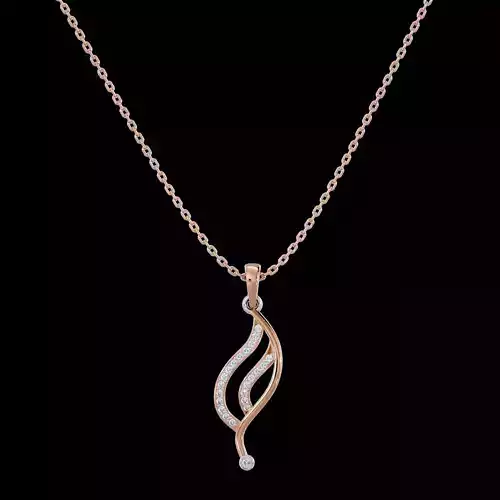 Light Minimalist Diamond Pendant Necklace