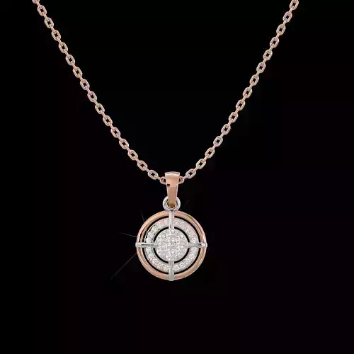 Light Minimalist Diamond Pendant Necklace