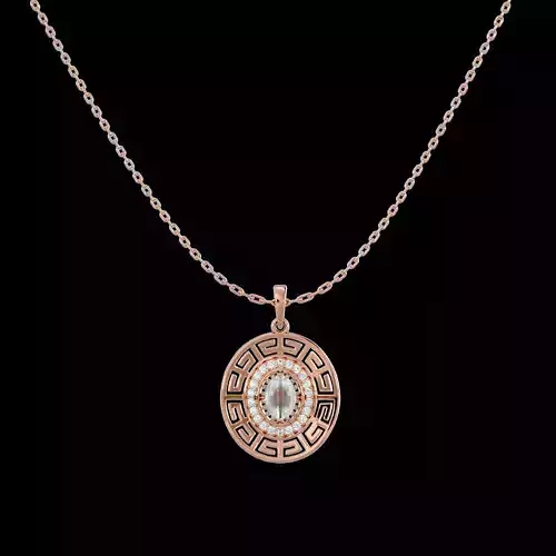 Light Minimalist Diamond Pendant Necklace