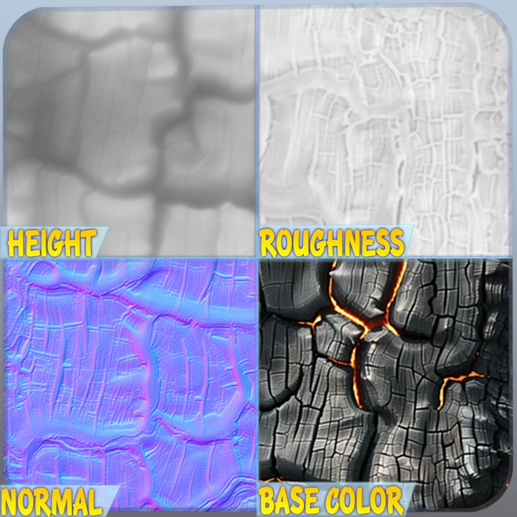 Charcoal Wood Seamless Texture Texture_1