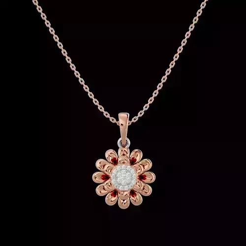 Light Minimalist Diamond Pendant Necklace