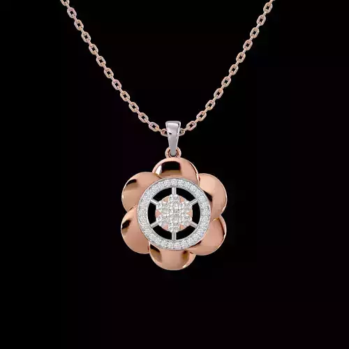 Light Minimalist Diamond Pendant Necklace