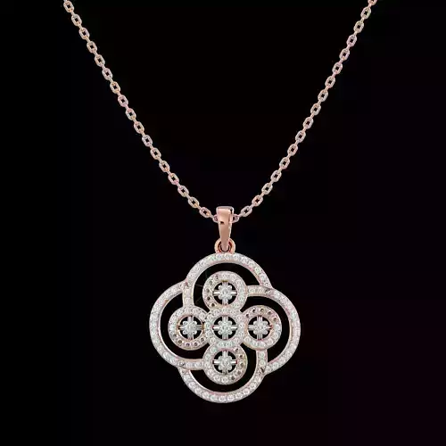 Light Minimalist Diamond Pendant Necklace