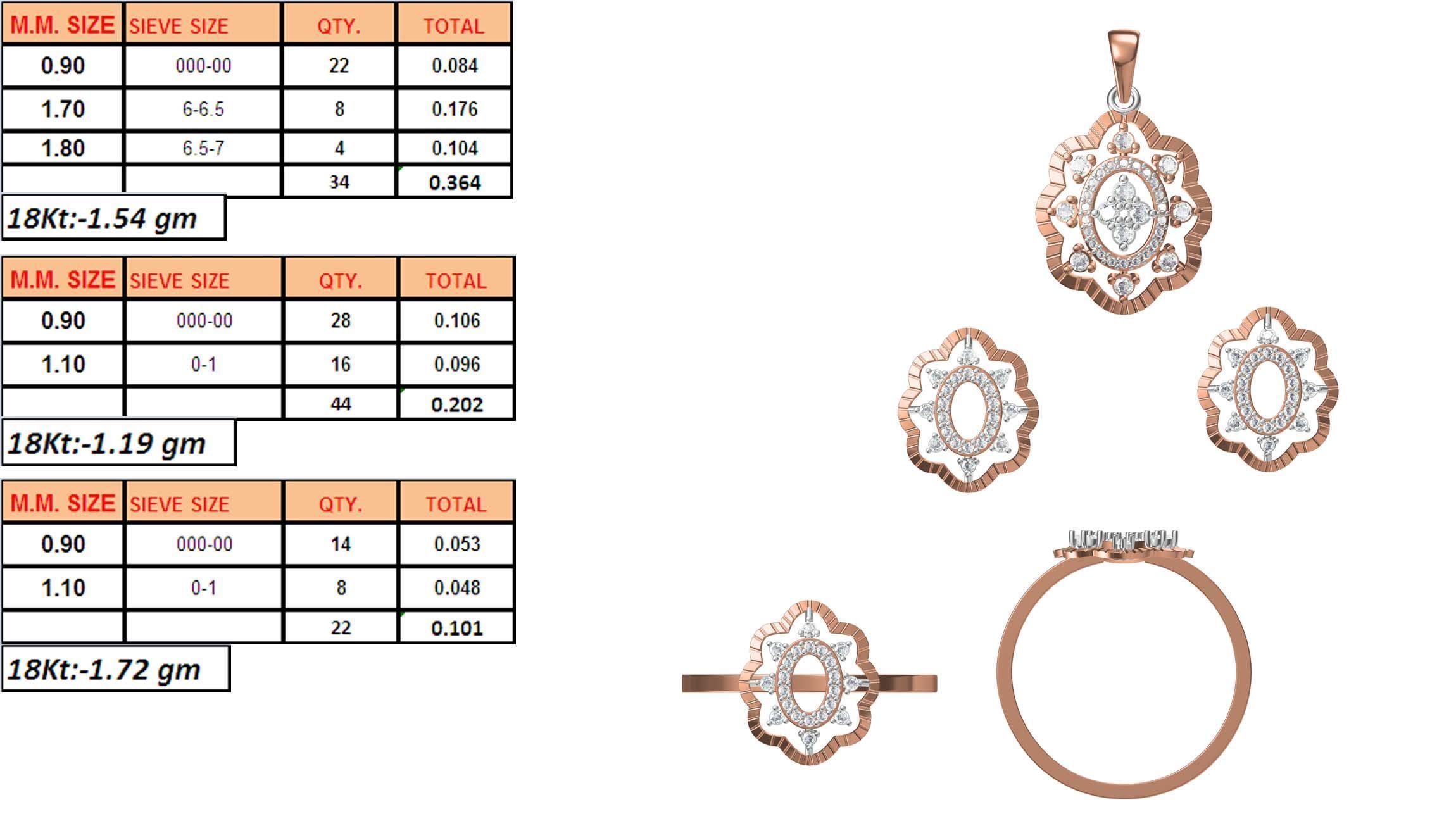 Light Minimalist Diamond Pendant Necklace 3D print model_6