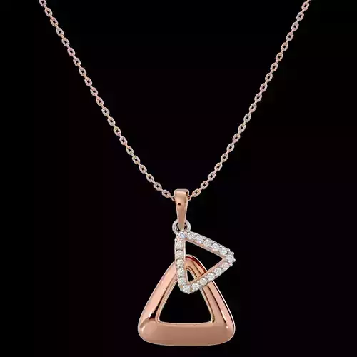 Light Minimalist Diamond Pendant Necklace