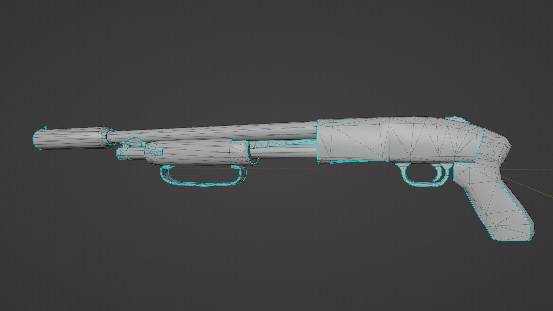 Shotgun 3D model_2