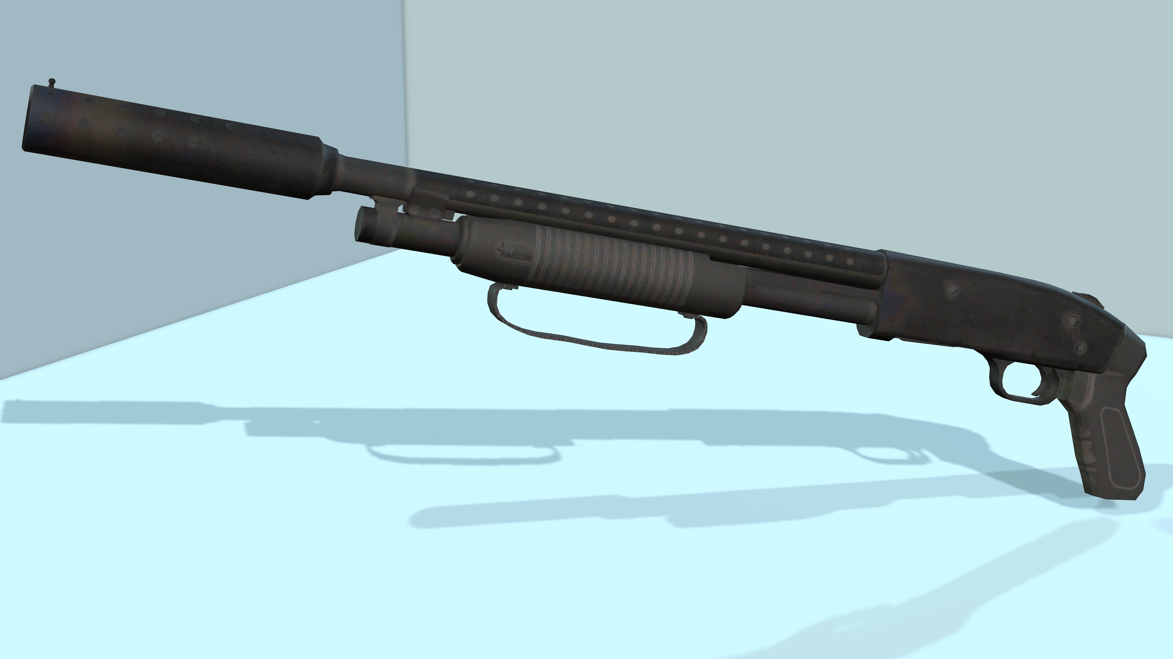 Shotgun 3D model_4